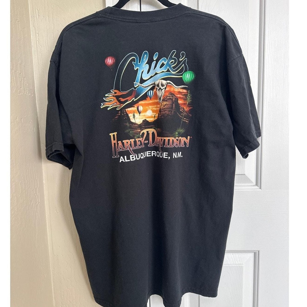 Vintage Harley-Davidson Chick's Albuquerque NM Graphic Tee XL Made in USA